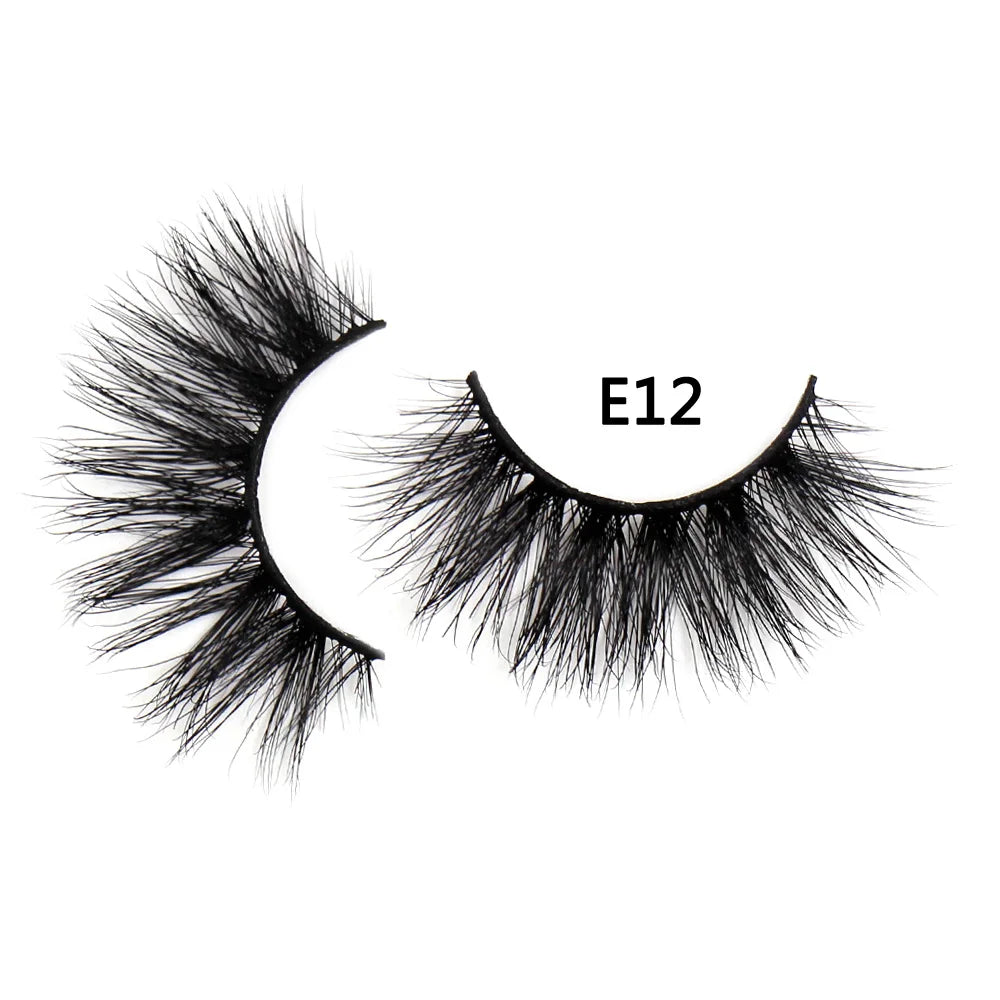 AMAOLASH eyelashes Mink Lashes High Volume Thick False Eyelashes 3D Eyelash Extension Dramatic Soft long lasting Eye Lashes E01