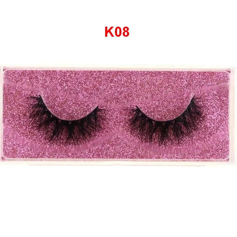 Mink Lashes 3D Mink Eyelashes 100% Cruelty free Lashes Handmade Reusable Natural Eyelashes Popular False Lashes Makeup E1- E13