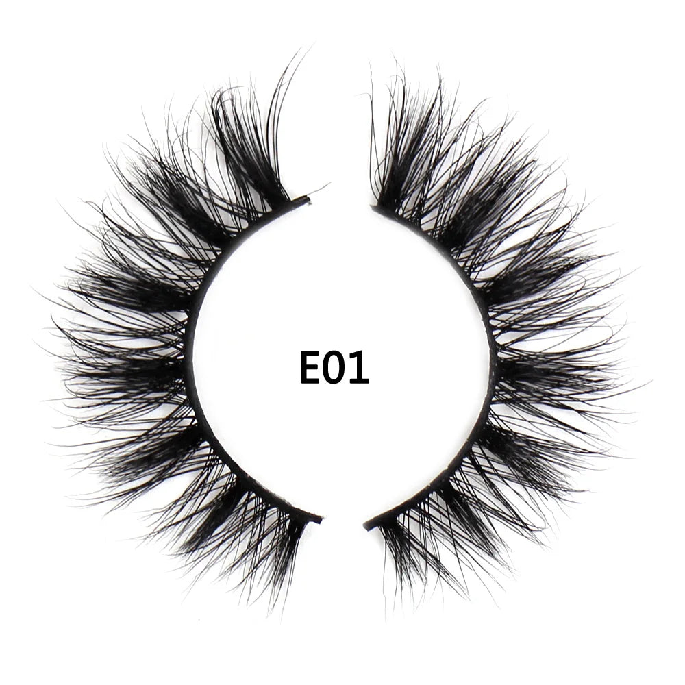 AMAOLASH eyelashes Mink Lashes High Volume Thick False Eyelashes 3D Eyelash Extension Dramatic Soft long lasting Eye Lashes E01