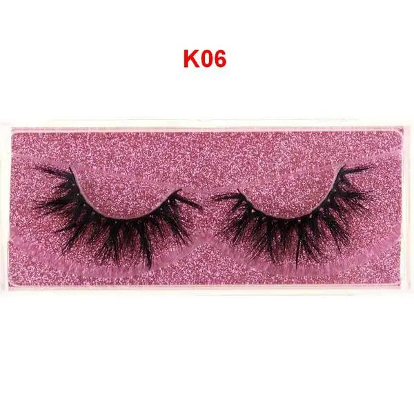 Mink Lashes 3D Mink Eyelashes 100% Cruelty free Lashes Handmade Reusable Natural Eyelashes Popular False Lashes Makeup E1- E13