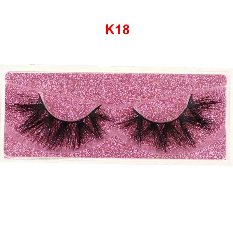 Mink Lashes 3D Mink Eyelashes 100% Cruelty free Lashes Handmade Reusable Natural Eyelashes Popular False Lashes Makeup E1- E13