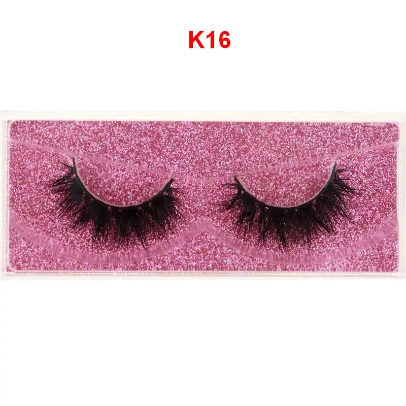 Mink Lashes 3D Mink Eyelashes 100% Cruelty free Lashes Handmade Reusable Natural Eyelashes Popular False Lashes Makeup E1- E13