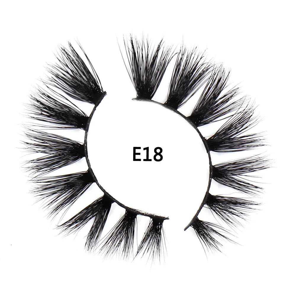 AMAOLASH eyelashes Mink Lashes High Volume Thick False Eyelashes 3D Eyelash Extension Dramatic Soft long lasting Eye Lashes E01