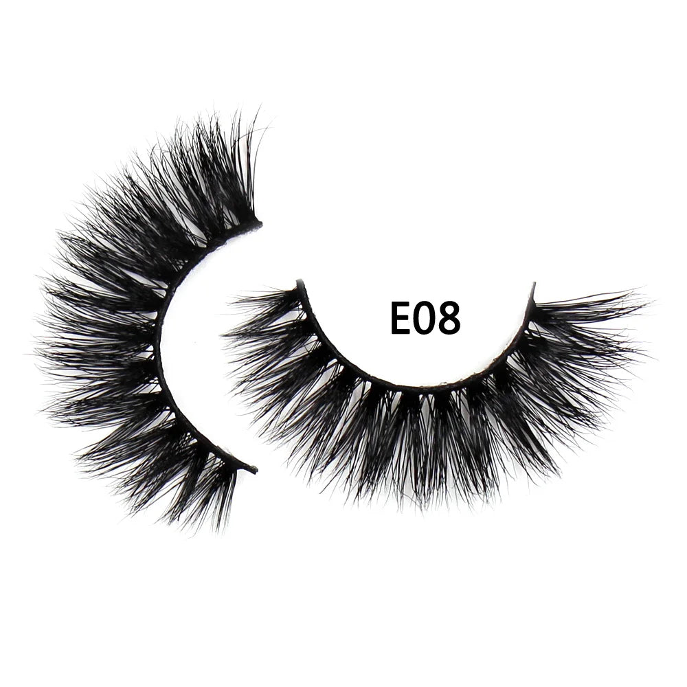 AMAOLASH eyelashes Mink Lashes High Volume Thick False Eyelashes 3D Eyelash Extension Dramatic Soft long lasting Eye Lashes E01