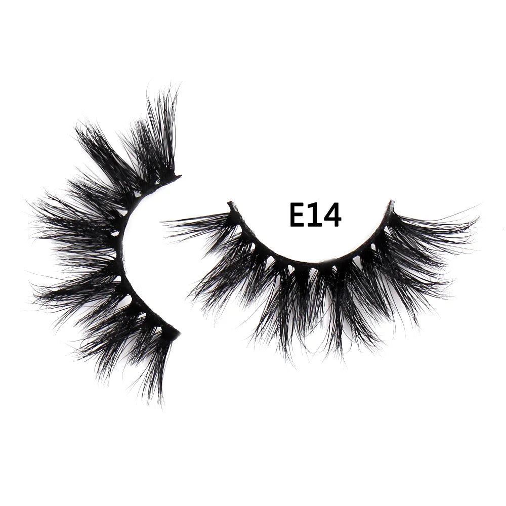 AMAOLASH eyelashes Mink Lashes High Volume Thick False Eyelashes 3D Eyelash Extension Dramatic Soft long lasting Eye Lashes E01