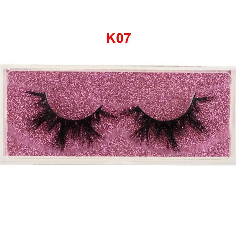 Mink Lashes 3D Mink Eyelashes 100% Cruelty free Lashes Handmade Reusable Natural Eyelashes Popular False Lashes Makeup E1- E13