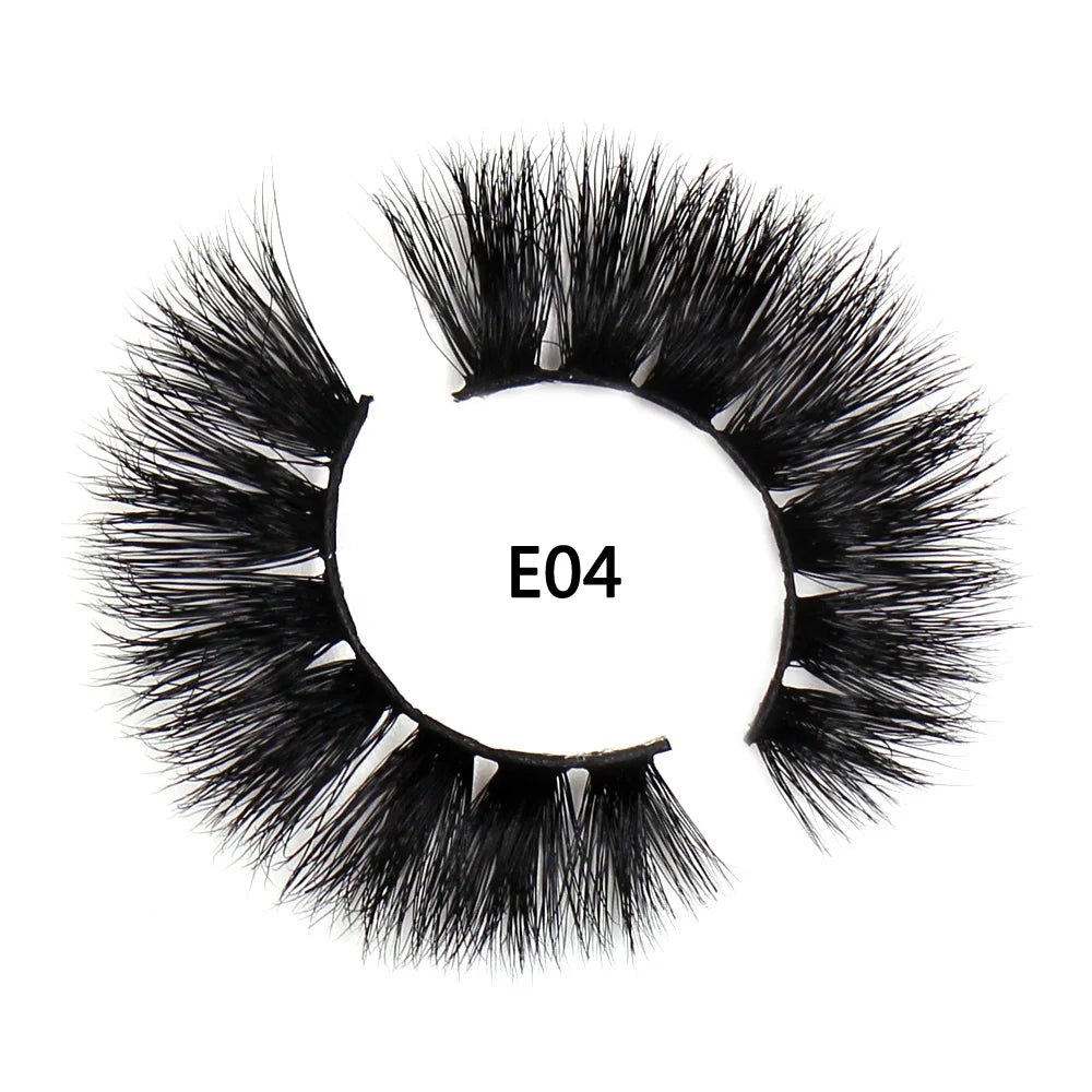 AMAOLASH eyelashes Mink Lashes High Volume Thick False Eyelashes 3D Eyelash Extension Dramatic Soft long lasting Eye Lashes E01