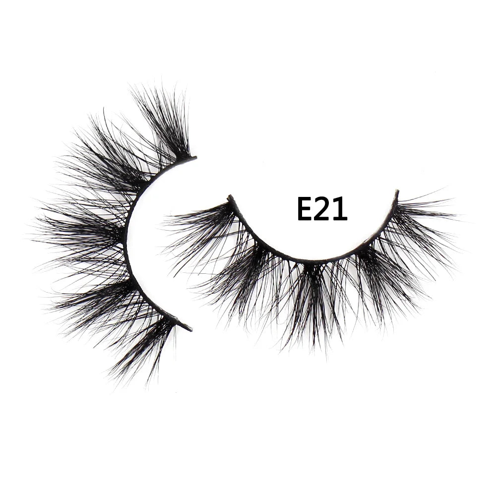 AMAOLASH eyelashes Mink Lashes High Volume Thick False Eyelashes 3D Eyelash Extension Dramatic Soft long lasting Eye Lashes E01