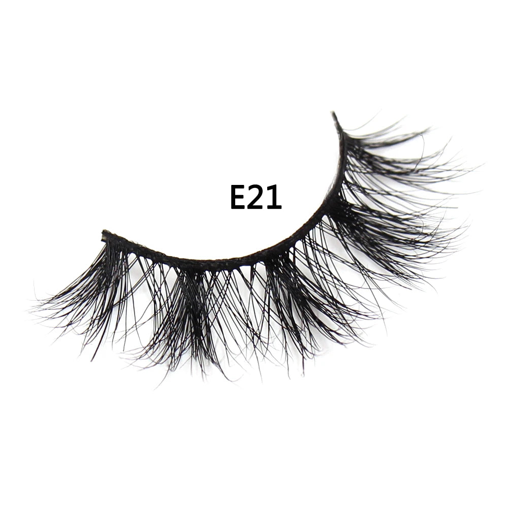 AMAOLASH eyelashes Mink Lashes High Volume Thick False Eyelashes 3D Eyelash Extension Dramatic Soft long lasting Eye Lashes E01