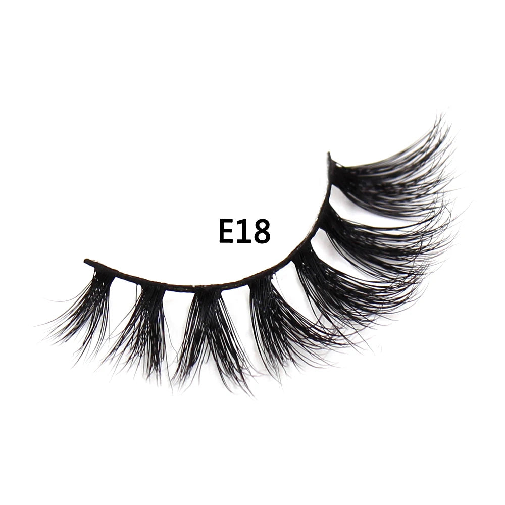 AMAOLASH eyelashes Mink Lashes High Volume Thick False Eyelashes 3D Eyelash Extension Dramatic Soft long lasting Eye Lashes E01