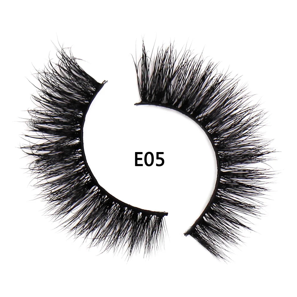 AMAOLASH eyelashes Mink Lashes High Volume Thick False Eyelashes 3D Eyelash Extension Dramatic Soft long lasting Eye Lashes E01