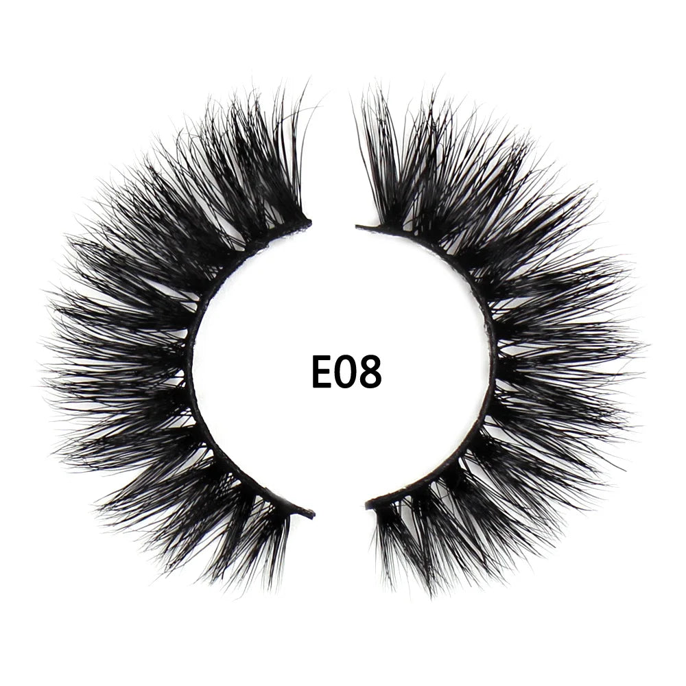 AMAOLASH eyelashes Mink Lashes High Volume Thick False Eyelashes 3D Eyelash Extension Dramatic Soft long lasting Eye Lashes E01