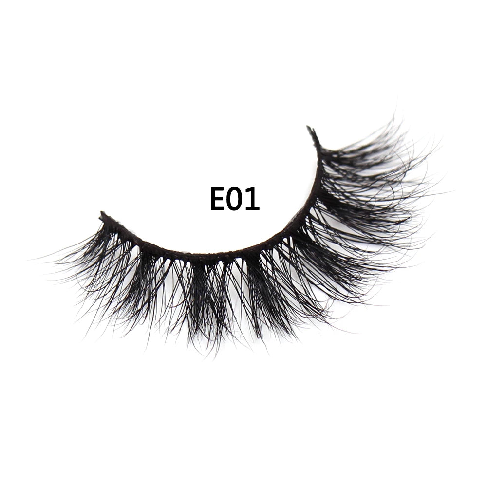AMAOLASH eyelashes Mink Lashes High Volume Thick False Eyelashes 3D Eyelash Extension Dramatic Soft long lasting Eye Lashes E01