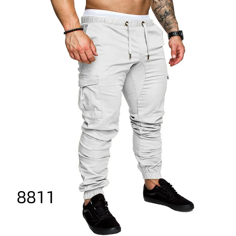 Men's Jogger Sweat Pants Sports Trousers Harem Casual Straight Leg Long Pants Youthful Spring i Color No Brand