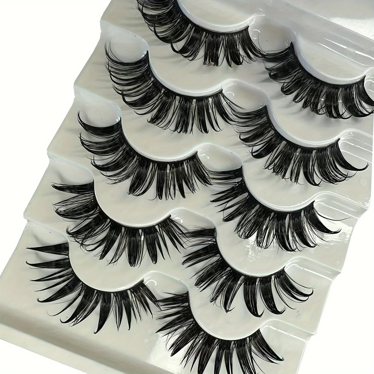 10 pairs of manga eyelashes, Japanese role-playing, spiky eyelashes, 16MM thick artificial mink doll eyelash extension set