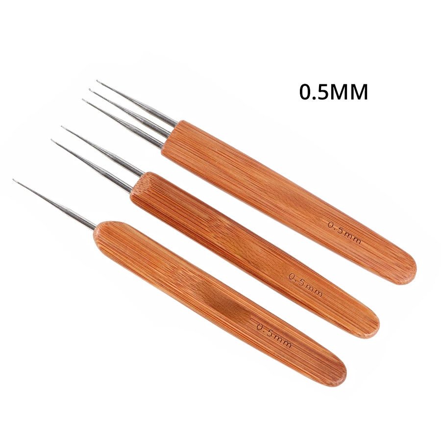 0.5Mm 0.75Mm Dreadlock Needle 1Pcs Crochet Hook For Dread Hair New Quality Hook Needle For Crochet Braids