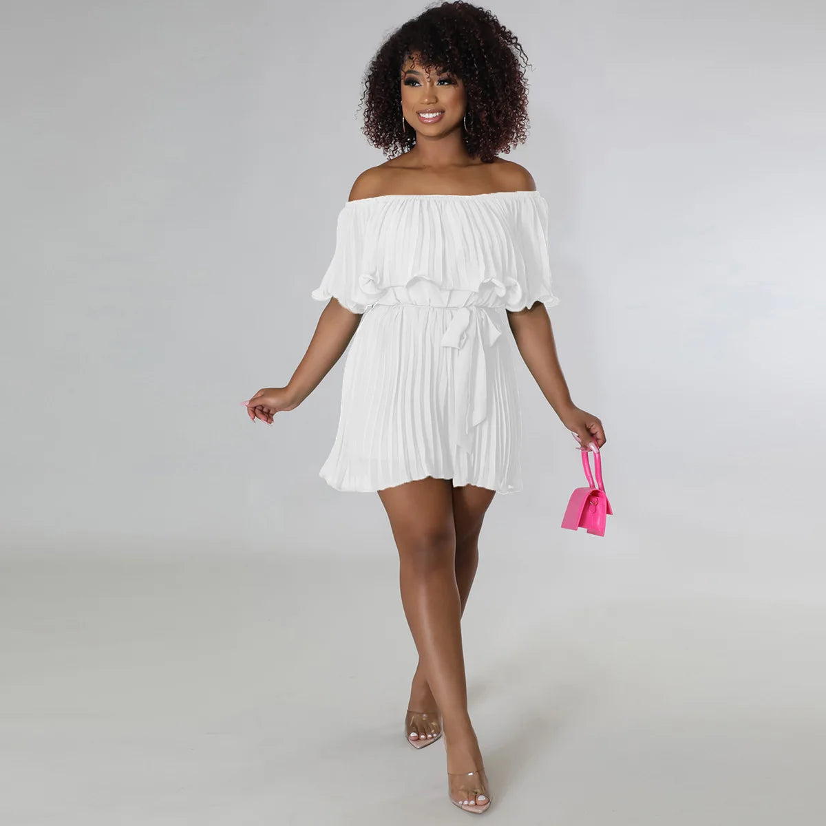 Customized Romper Women Jumpsuit Clothing Solid Loose Off Shoulder Casual Sweet Shorts Playsuits New Summer