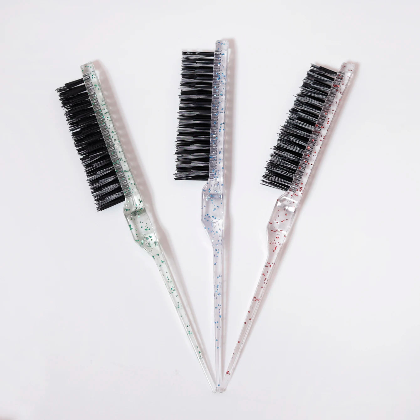 1/2/3pcs tear hair brush, resin shiny tear hair brush, mouse tail comb edge brush,Special for real hair wigs