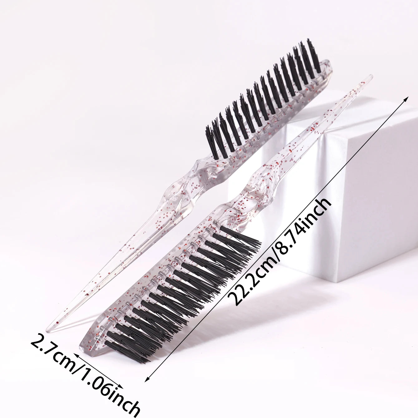 1/2/3pcs tear hair brush, resin shiny tear hair brush, mouse tail comb edge brush,Special for real hair wigs