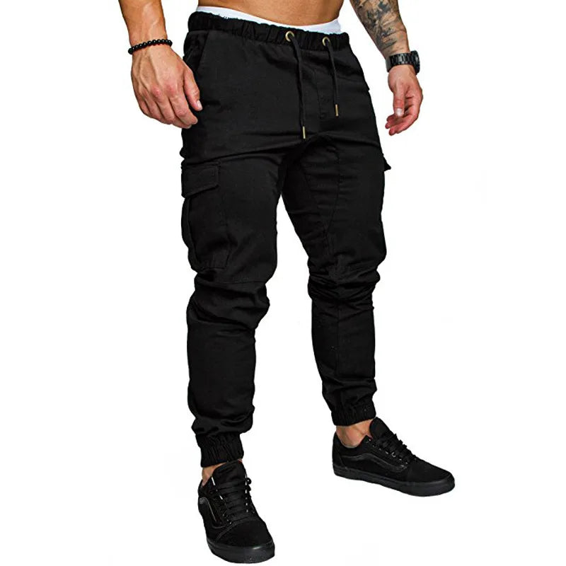 Men's Jogger Sweat Pants Sports Trousers Harem Casual Straight Leg Long Pants Youthful Spring i Color No Brand