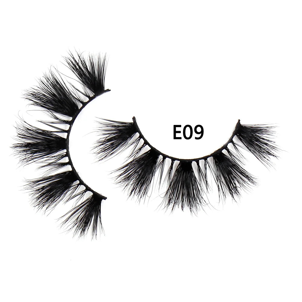 AMAOLASH eyelashes Mink Lashes High Volume Thick False Eyelashes 3D Eyelash Extension Dramatic Soft long lasting Eye Lashes E01
