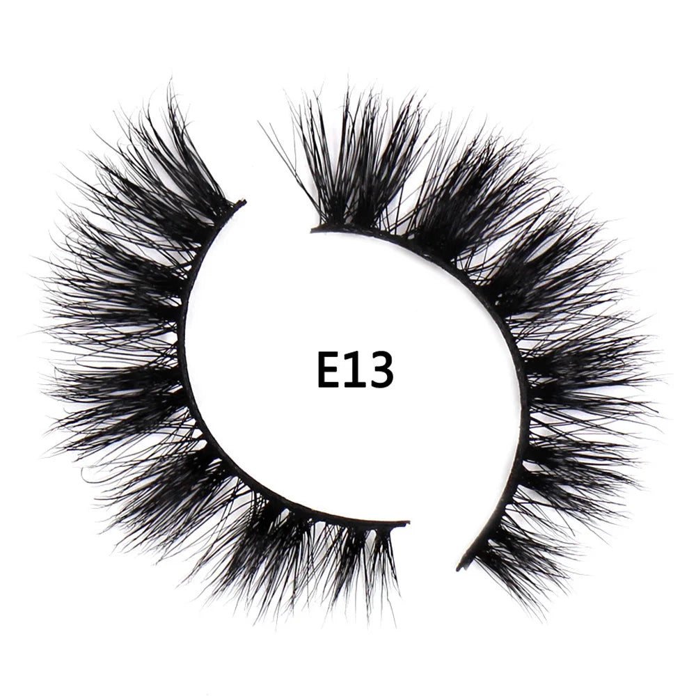 AMAOLASH eyelashes Mink Lashes High Volume Thick False Eyelashes 3D Eyelash Extension Dramatic Soft long lasting Eye Lashes E01