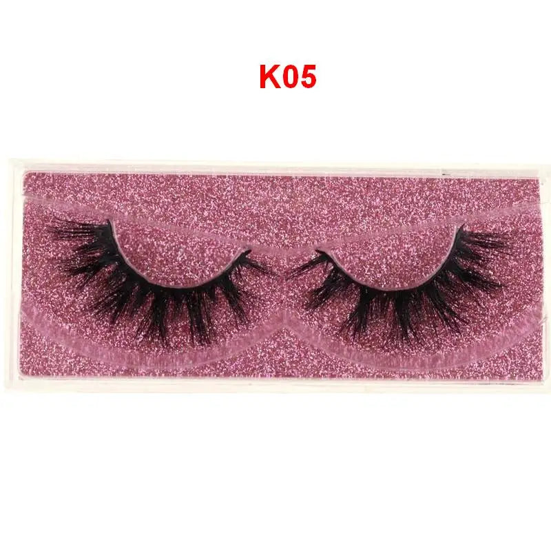 Mink Lashes 3D Mink Eyelashes 100% Cruelty free Lashes Handmade Reusable Natural Eyelashes Popular False Lashes Makeup E1- E13