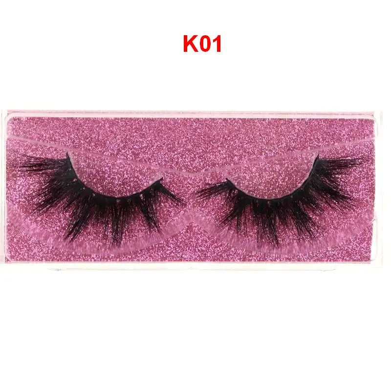 Mink Lashes 3D Mink Eyelashes 100% Cruelty free Lashes Handmade Reusable Natural Eyelashes Popular False Lashes Makeup E1- E13