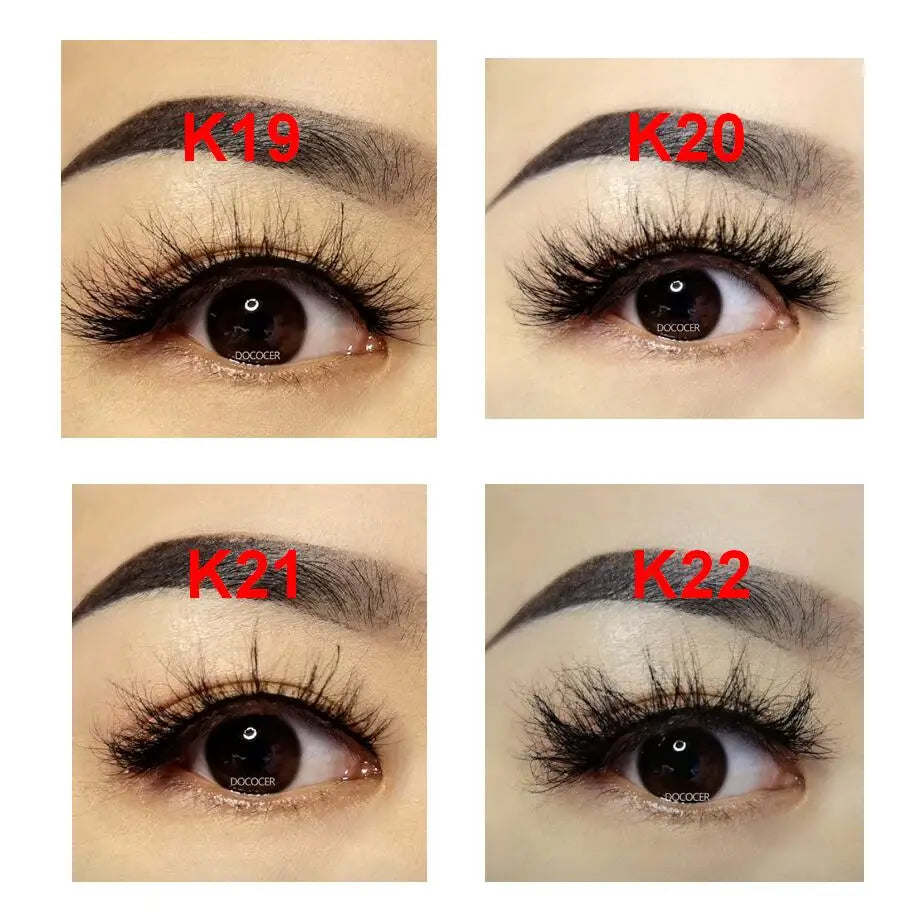 Mink Lashes 3D Mink Eyelashes 100% Cruelty free Lashes Handmade Reusable Natural Eyelashes Popular False Lashes Makeup E1- E13