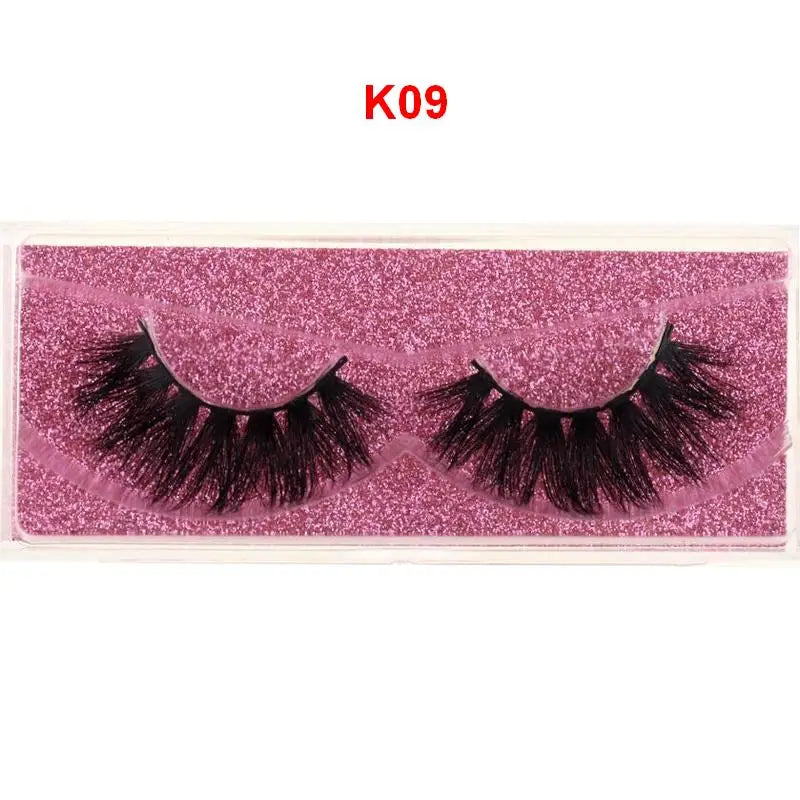 Mink Lashes 3D Mink Eyelashes 100% Cruelty free Lashes Handmade Reusable Natural Eyelashes Popular False Lashes Makeup E1- E13