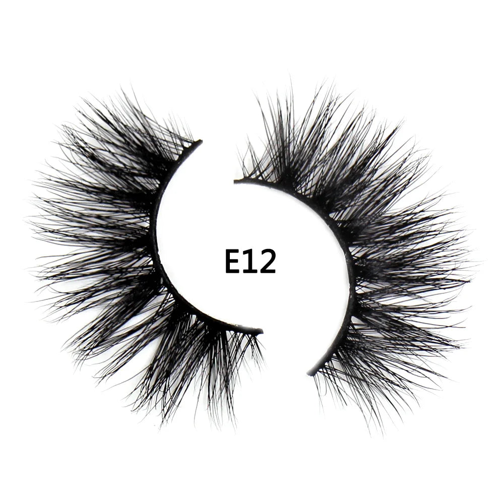 AMAOLASH eyelashes Mink Lashes High Volume Thick False Eyelashes 3D Eyelash Extension Dramatic Soft long lasting Eye Lashes E01
