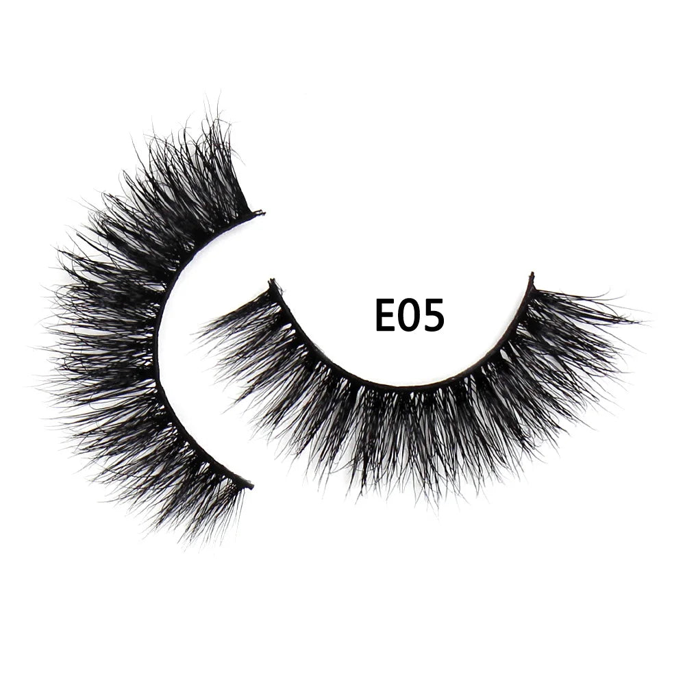 AMAOLASH eyelashes Mink Lashes High Volume Thick False Eyelashes 3D Eyelash Extension Dramatic Soft long lasting Eye Lashes E01