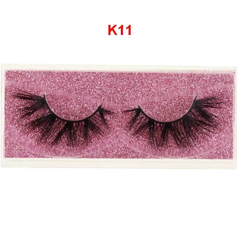 Mink Lashes 3D Mink Eyelashes 100% Cruelty free Lashes Handmade Reusable Natural Eyelashes Popular False Lashes Makeup E1- E13