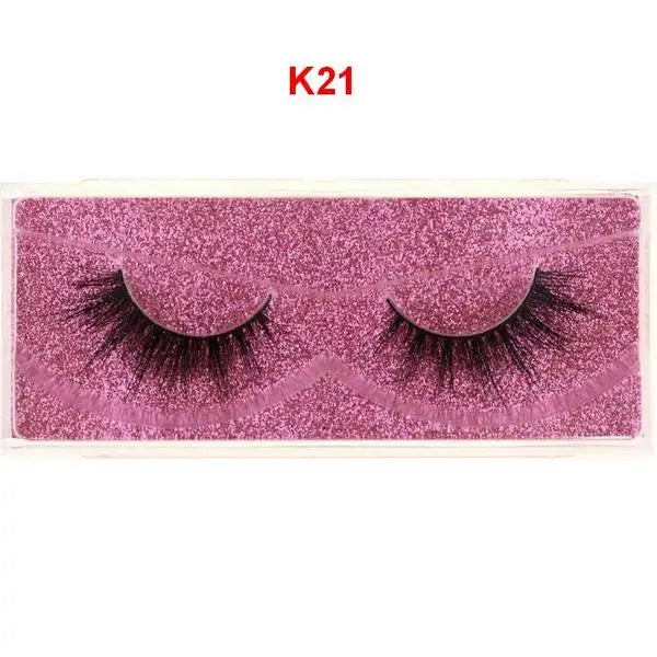 Mink Lashes 3D Mink Eyelashes 100% Cruelty free Lashes Handmade Reusable Natural Eyelashes Popular False Lashes Makeup E1- E13