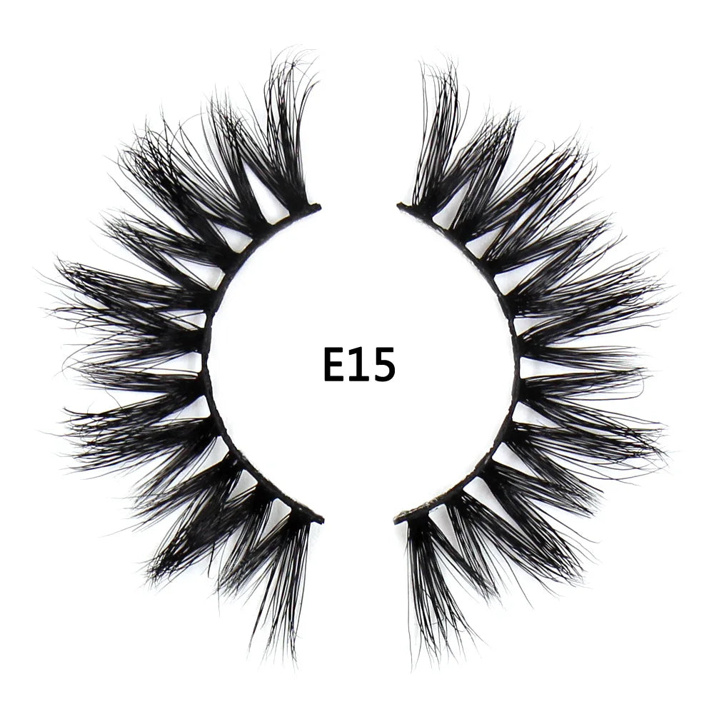AMAOLASH eyelashes Mink Lashes High Volume Thick False Eyelashes 3D Eyelash Extension Dramatic Soft long lasting Eye Lashes E01