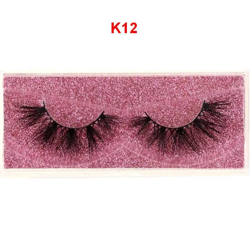 Mink Lashes 3D Mink Eyelashes 100% Cruelty free Lashes Handmade Reusable Natural Eyelashes Popular False Lashes Makeup E1- E13