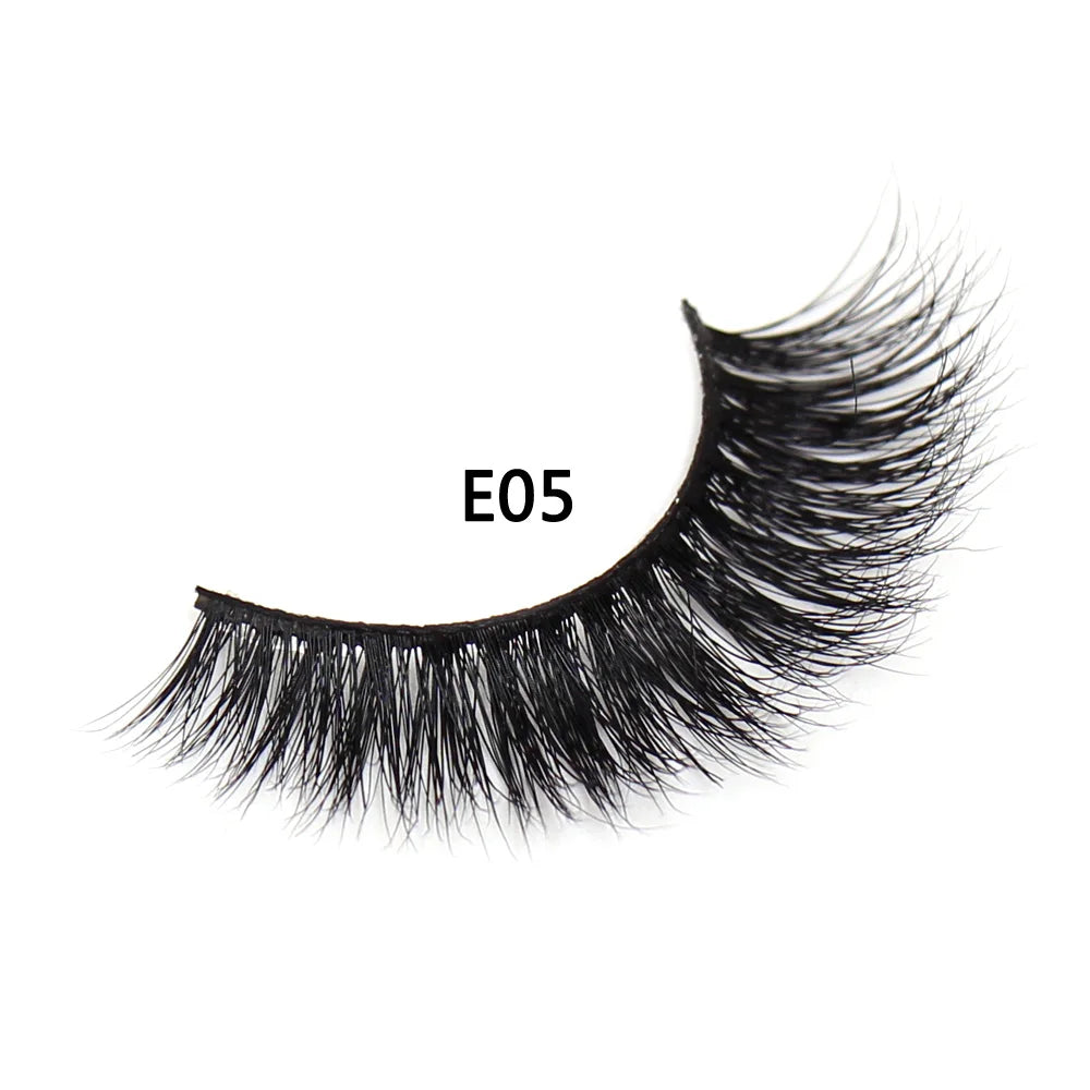 AMAOLASH eyelashes Mink Lashes High Volume Thick False Eyelashes 3D Eyelash Extension Dramatic Soft long lasting Eye Lashes E01