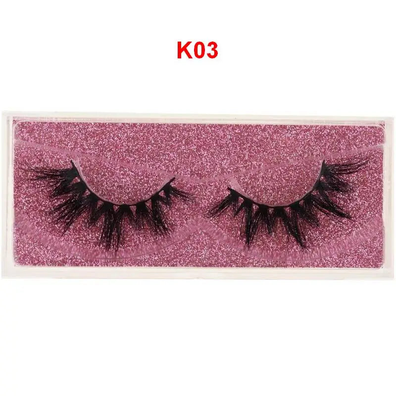 Mink Lashes 3D Mink Eyelashes 100% Cruelty free Lashes Handmade Reusable Natural Eyelashes Popular False Lashes Makeup E1- E13