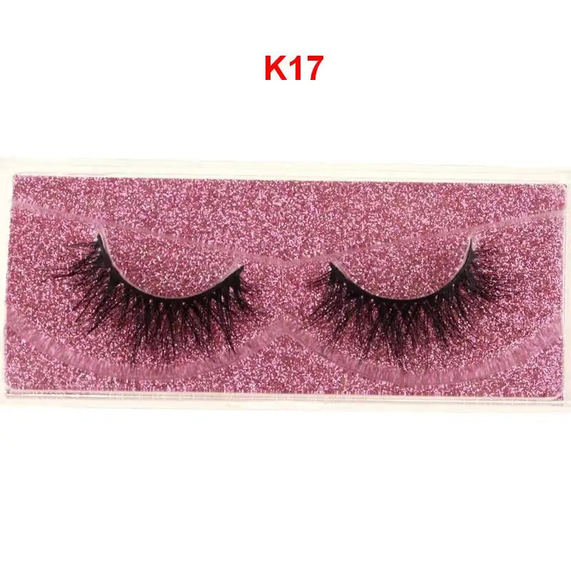 Mink Lashes 3D Mink Eyelashes 100% Cruelty free Lashes Handmade Reusable Natural Eyelashes Popular False Lashes Makeup E1- E13