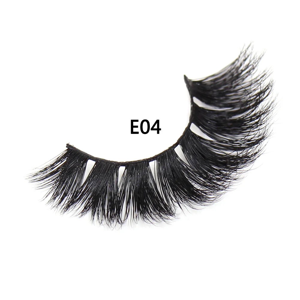 AMAOLASH eyelashes Mink Lashes High Volume Thick False Eyelashes 3D Eyelash Extension Dramatic Soft long lasting Eye Lashes E01