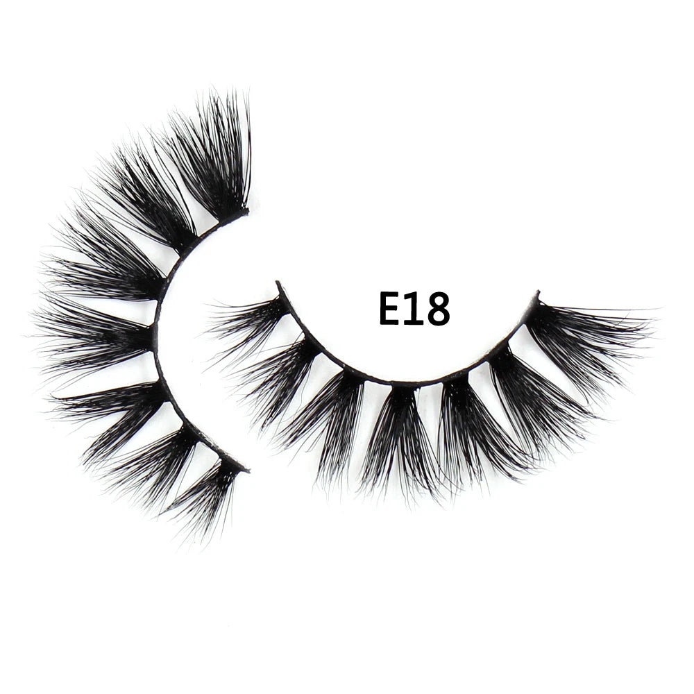 AMAOLASH eyelashes Mink Lashes High Volume Thick False Eyelashes 3D Eyelash Extension Dramatic Soft long lasting Eye Lashes E01