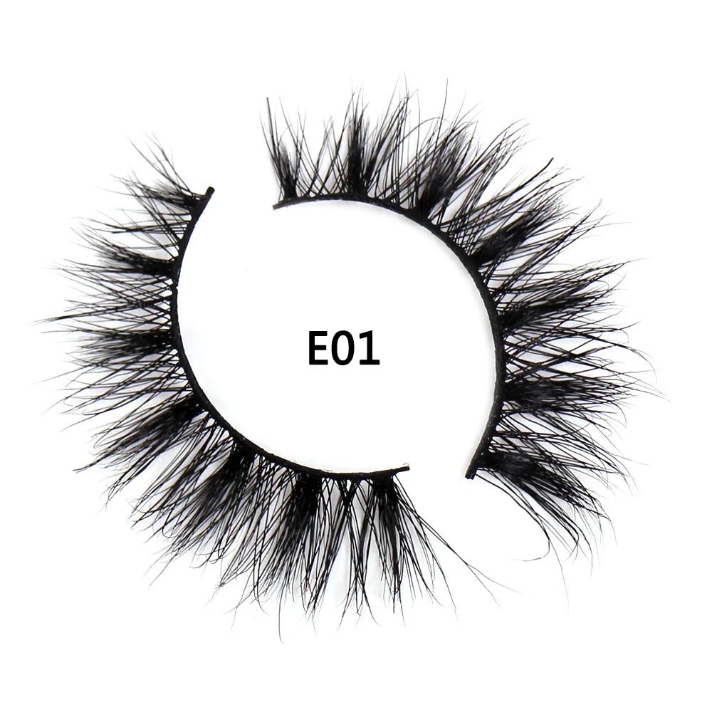 AMAOLASH eyelashes Mink Lashes High Volume Thick False Eyelashes 3D Eyelash Extension Dramatic Soft long lasting Eye Lashes E01