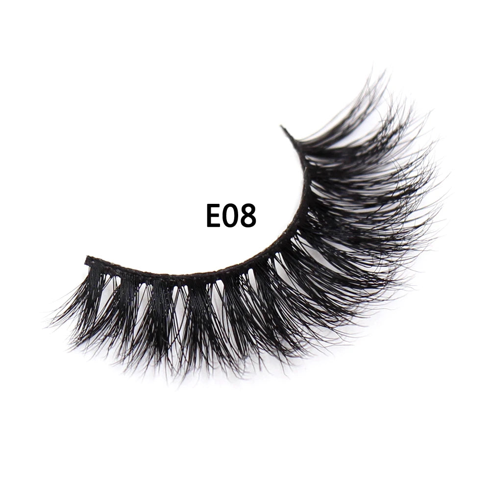 AMAOLASH eyelashes Mink Lashes High Volume Thick False Eyelashes 3D Eyelash Extension Dramatic Soft long lasting Eye Lashes E01
