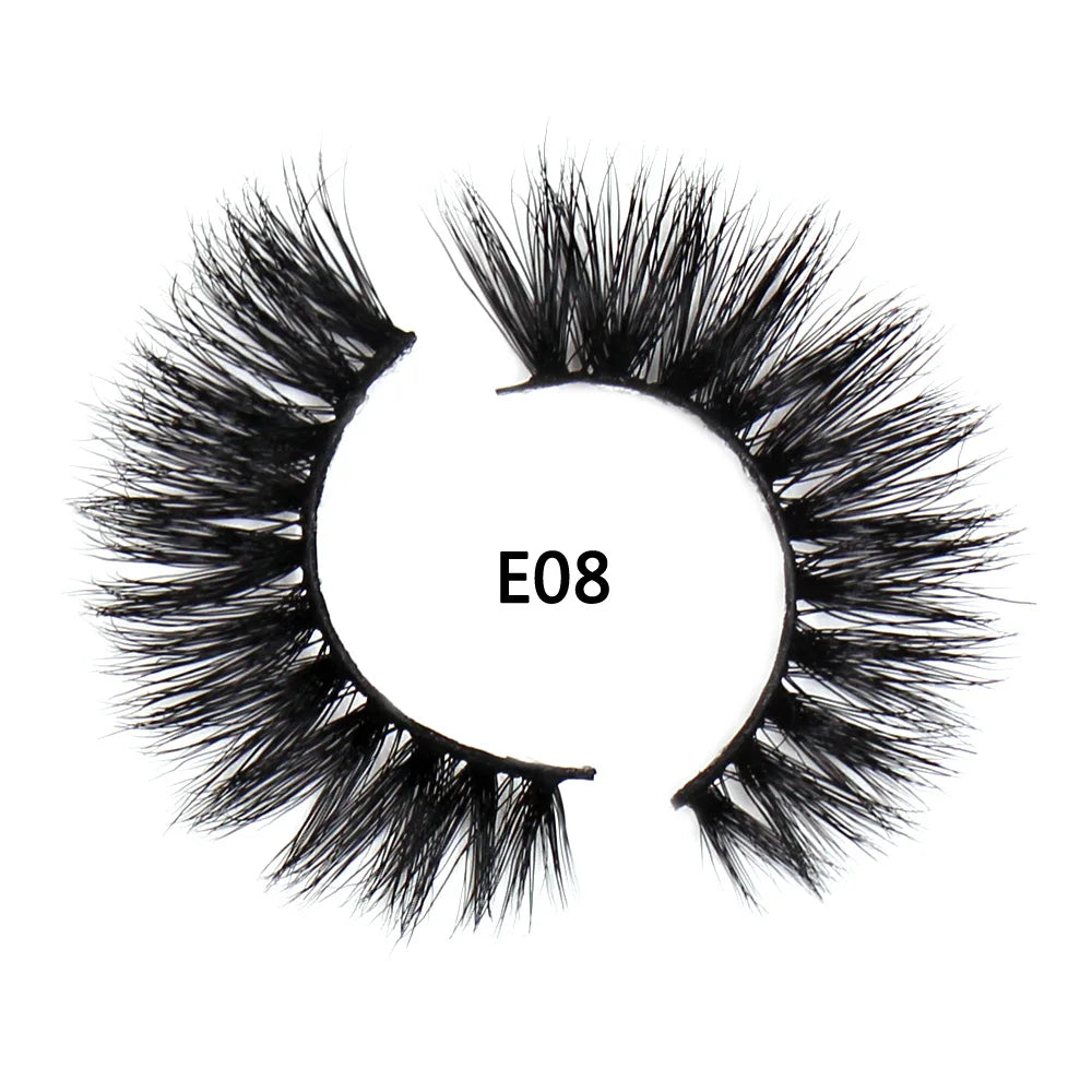 AMAOLASH eyelashes Mink Lashes High Volume Thick False Eyelashes 3D Eyelash Extension Dramatic Soft long lasting Eye Lashes E01