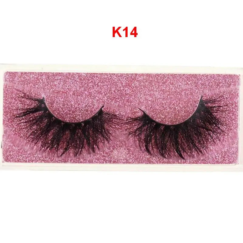 Mink Lashes 3D Mink Eyelashes 100% Cruelty free Lashes Handmade Reusable Natural Eyelashes Popular False Lashes Makeup E1- E13