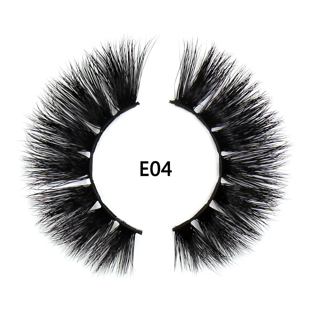 AMAOLASH eyelashes Mink Lashes High Volume Thick False Eyelashes 3D Eyelash Extension Dramatic Soft long lasting Eye Lashes E01