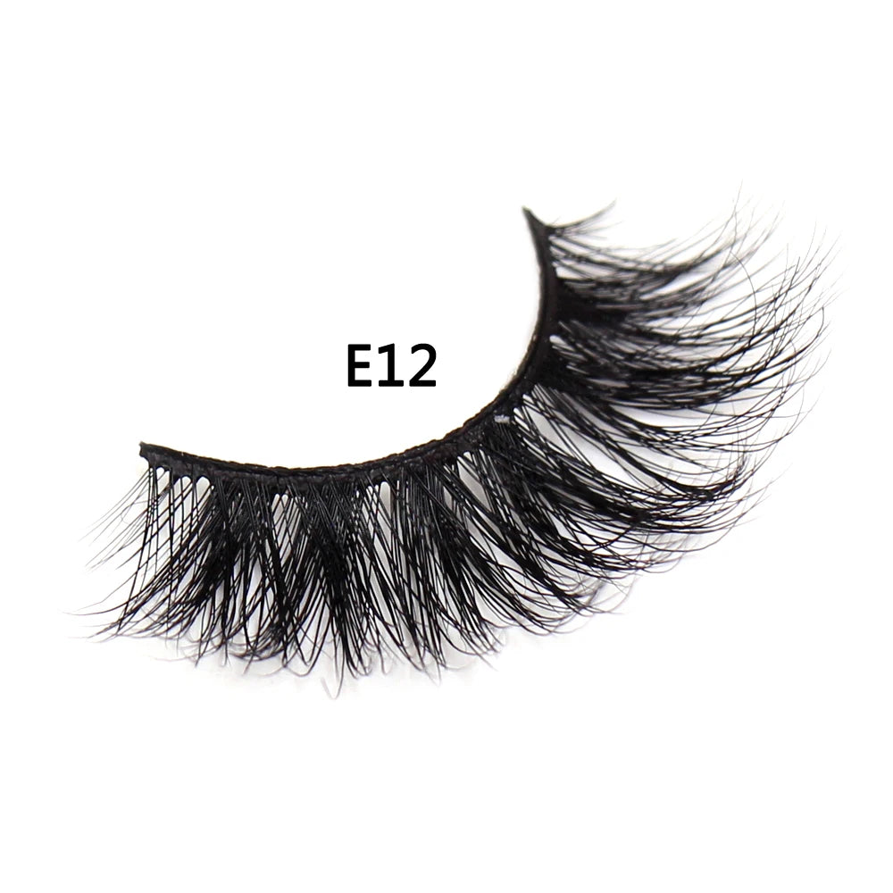 AMAOLASH eyelashes Mink Lashes High Volume Thick False Eyelashes 3D Eyelash Extension Dramatic Soft long lasting Eye Lashes E01