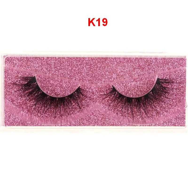 Mink Lashes 3D Mink Eyelashes 100% Cruelty free Lashes Handmade Reusable Natural Eyelashes Popular False Lashes Makeup E1- E13