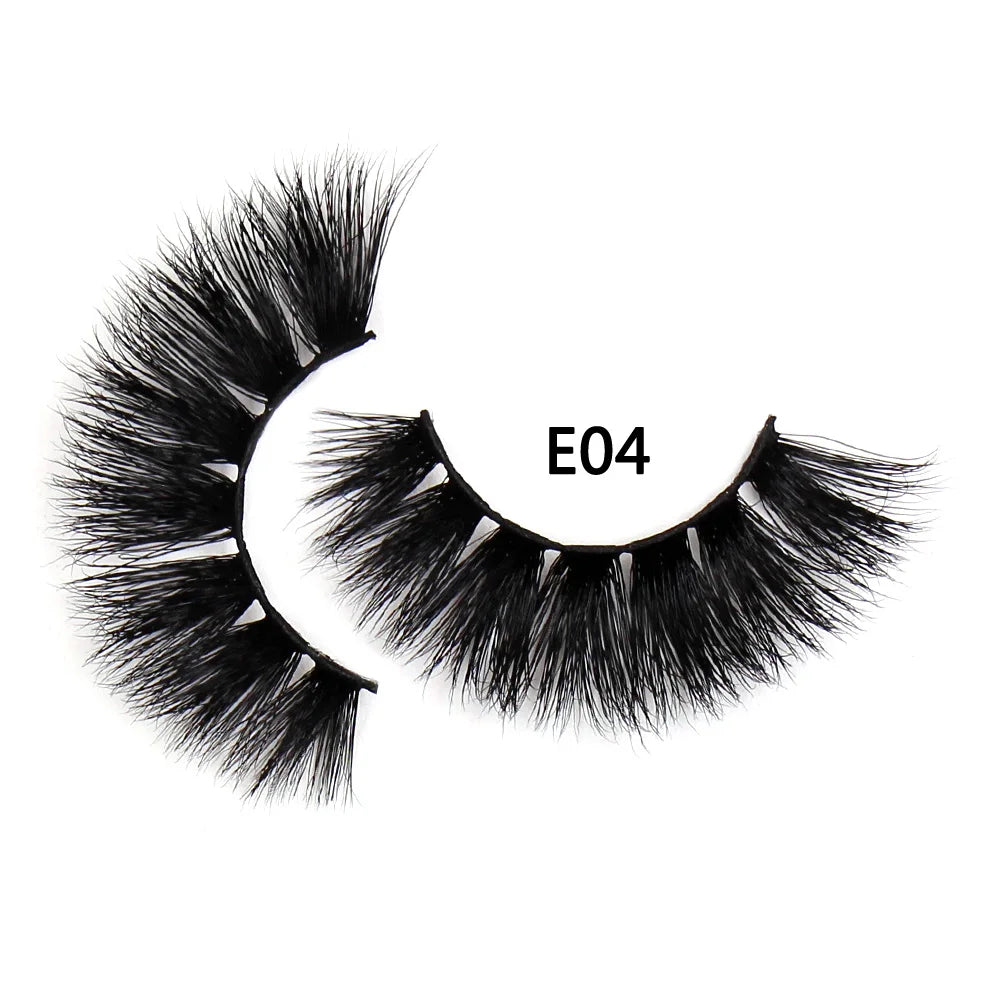 AMAOLASH eyelashes Mink Lashes High Volume Thick False Eyelashes 3D Eyelash Extension Dramatic Soft long lasting Eye Lashes E01