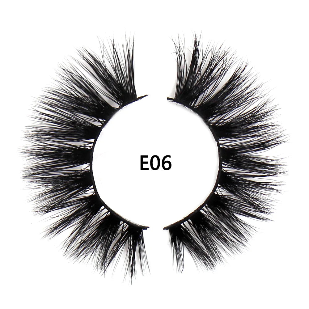 AMAOLASH eyelashes Mink Lashes High Volume Thick False Eyelashes 3D Eyelash Extension Dramatic Soft long lasting Eye Lashes E01